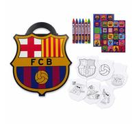 Álbum De Actividades F.C. Barcelona | Álbum De Actividades FC Barcelona Con Láminas Para Colorear, Ceras, Pegatinas Y Formato Portátil Con Asa.