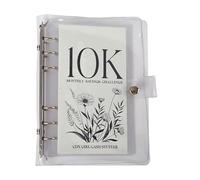 Álbum de ahorro de dinero en efectivo, álbum mensual de ahorro de dinero, 2500 compartimentos, gran capacidad, sobre para ahorrar dinero