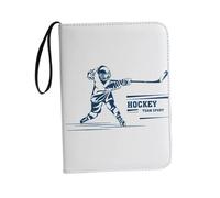 Álbum de almacenamiento de coleccionista con 3 anillos para tarjetas de juego, color blanco, 24,5 x 18 x 4,5 cm