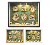 Álbum de Almacenamiento de Fotos - Archivo de curiosidades acrílicas, figuritas de Recuerdo de Museo de Siluetas, para estantes de Sala de Estar, Estante de Mesa, Vitrina de exhibición