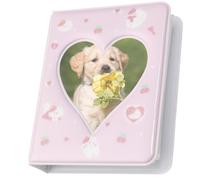 Álbum de almacenamiento de fotos Polaroids - Wind Love Idol Organizer | Colección Star Card de páginas claras, libro de memoria compacto con temática de amor, elegante portatarjetas para el hogar