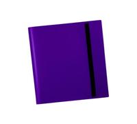 Álbum de almacenamiento para coleccionista de tarjetas con diseño de correa para tarjetas de juego, color morado, 305 x 315 mm