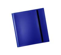 Álbum de almacenamiento para coleccionista de tarjetas con diseño de correa para tarjetas de juego, color azul oscuro, 305 x 315 mm