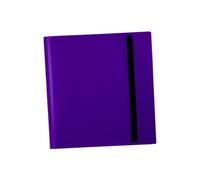 Álbum de almacenamiento para coleccionista de tarjetas con diseño de correa para tarjetas de juego, color morado, 305 x 315 mm