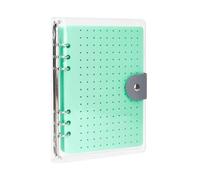 Álbum de almacenamiento portátil de 6 páginas para alfileres y pendientes, práctico y resistente, de fieltro, talla única, como se describe