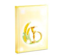 Álbum de Bolsillo Primera Comunión Contiene 200 fotografías de 13x18, cáliz de comunión y mazorcas de maíz