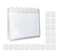 Álbum de calendario de escritorio, 20 páginas reemplazables, exhibición de fotos de escritorio vertical con soporte, álbum de fotos con diseño compacto, accesorio para mantener la memoria, organizador