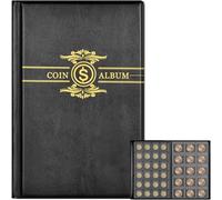 Álbum de colección de monedas para coleccionistas, 300 bolsillos, funda de almacenamiento prensada para múltiples monedas, soporte para colecciones, cuartos, peniques, monedas de dólar de plata