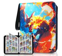 Álbum de colección para cartas Pokémon, 900 bolsillos, carpeta de coleccionismo y libro de cartas coleccionables, álbumes de 50 páginas, carpeta portátil TCG y tarjetas coleccionables