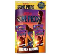 Álbum de figuritas One Piece+2 sobres de 5 figuritas+ 2 Deck de 5 sobres - Colección Cartas One Piece Diramix -Netflix