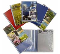 Álbum de fotos 15 x 23 cm con cubierta transparente suave y flexible No. 10 con soporte para 40 fotos, total 400 fotos, perfecto para fotos de 15 x 22, 15 x 21, 15 x 20 y menú