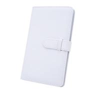 Álbum De Fotos 3 Pulgadas 108 Bolsillos, PU, Mini, Transparente, Ligero, Capacidad Amplia - Conserva Tus Recuerdos, Protección Completa, Ideal Para Viajes Y Regalos (Blanca)