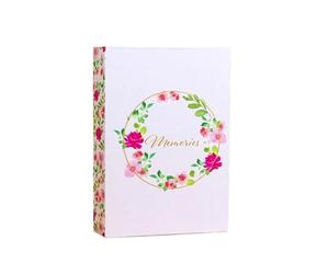Álbum de fotos 4×6, 300 con área escritura Libro ilustrado grande cubierta papel artesanal adecuado for bodas y viajes Para Oficina(Color 2)