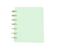 Álbum de fotos 4 bolsillos, carpeta hojas sueltas 3 pulgadas, colección tarjetas Star Chaser Idol con clips en forma corazón(Green 20Pages)