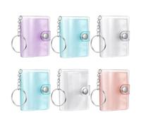 Álbum de fotos - 6 unidades portátil colección Vintage | Portafotos con llavero | para cumpleaños, boda, San Viaje, Scrapbooking niños adultos fans coleccionistas