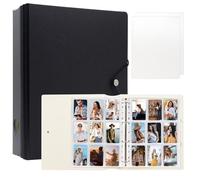 Álbum de fotos A4 para Instax Mini 11 12 9, encuadernación de tarjetas de fotos para impresora de fotos Polaroid SnapTouch PIC-300 Z2300, libro de fotos 2 x 3 para tarjetas Kpop (Negro)