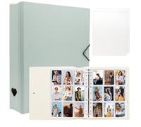 Álbum de fotos A4 para Instax Mini 11 12 9, encuadernación de tarjetas de fotos para impresora de fotos Polaroid SnapTouch PIC-300 Z2300, libro de fotos 2 x 3 para tarjetas Kpop (Menta)