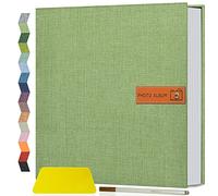 Álbum de fotos autoadhesivo, 60 páginas DIY para 4x6, 5x7, 8x10, 10x12, bolígrafo de metal para recuerdos de boda de crecimiento familiar y infantil