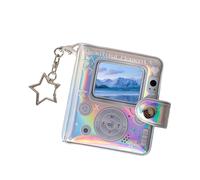 Álbum de fotos colgante para bolso, llavero pequeño retro de doble cara, álbum de fotos de bolsillo, para niños, recuerdo de año nuevo, embarazo, nacimiento, coche, Navidad, crecimiento, casa