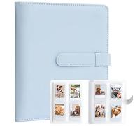 Álbum de Fotos con 256 Bolsillos para Fujifilm Instax Mini LiPlay 11 12 9 8+ 8 7S Cámara instantánea, Portafotocartas para Impresora de cámara instantánea Polaroid (Azul)