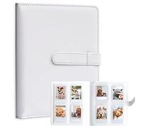 Álbum de Fotos con 256 Bolsillos para Fujifilm Instax Mini LiPlay 11 12 9 8+ 8 7S Cámara instantánea, Portafotocartas para Impresora de cámara instantánea Polaroid (Blanco)