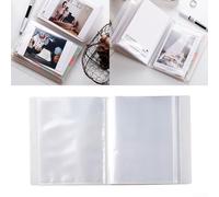 Álbum de fotos con 40 bolsillos transparentes, folleto informativo A6, álbum de fotos de gran capacidad para familia, boda, aniversario, álbum de lino
