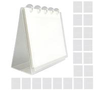 Álbum de fotos con calendario de escritorio, con 20 páginas de recambio, PP, pantalla de fotos de escritorio, marco de fotos de mesa, soporte vertical estable, para sala de estar, dormitorio, mesita