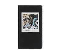 Álbum de Fotos con Cubierta de PVC de 3 Pulgadas y 64 Bolsillos para SQ20/SQ10/SQ6/SP-3, Resistente, Duradero, Fácil Visualización, Almacena Recuerdos (Black)