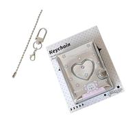 Álbum de fotos con diseño de recorte de corazón, decoraciones de dibujos animados de estrellas, libro de exhibición de almacenamiento de fotos de PVC de 2 pulgadas para fotos, álbum de corazón