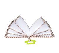 Álbum de fotos con ilustraciones de osos bosques, materiales de tela Oxfords, libro de recuerdos portátil para padres Oxford de tela