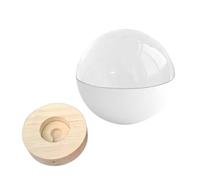 Álbum de fotos con pantalla digital de bola de cristal de 2.7 pulgadas, esfera de memoria de ultrasonido 3D y bolas de lámpara de video con base de madera, conexión WiFi, control de aplicación, para