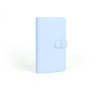 Álbum de fotos de 108 bolsillos compatible con cámara Fujifilm Instax Mini LiPlay 99 12 11 evo 40 90 70 50S 26 25 9 8+ 8 7S, mini álbum de fotos para fotos de 54 x 86 mm (2 x 3) (azul pastel)