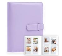 Álbum de fotos de 128 bolsillos para la cámara instantánea Fujifilm Instax Mini LiPlay 11 12 9 8+ 8 7S, impresora de cámara instantánea Snap SnapTouch PIC-300 Z2300 Mint Zip (morado)