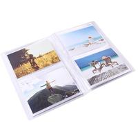 Álbum de fotos de 13 x 9 cm, 80 bolsillos, soporte para tarjetas de fotos de 3 x 5 y 3,5 x 5 (transparente)