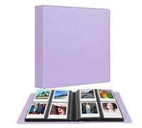 Álbum de Fotos de 192 Bolsillos para Fujifilm Instax Wide 300, Polaroid OneStep/POP/Originals 600/SX70 Cámara de Fotos 3.5x4.5 Pulgadas, Álbum de Película i-Type (Morado)