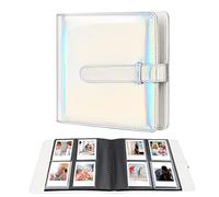 Álbum de fotos de 256 bolsillos para cámara Polaroid Go Everything Box y película instantánea, álbum de fotos Polaroid Go (plata mágica)