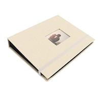 Álbum de Fotos de 3 Pulgadas, álbum de Fotos de 3 Pulgadas, 208 Bolsillos, Resistente Al Desgaste, Mano de Obra Fina, Carcasa Tejida de Cáñamo de Algodón para Regalo (Caqui)