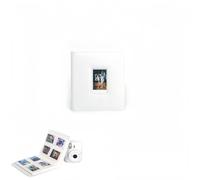 Álbum de fotos de 3 pulgadas compatible con Instax Mini 13, 288 bolsillos, libro de almacenamiento de fotos de piel sintética con tapa hueca (blanco)