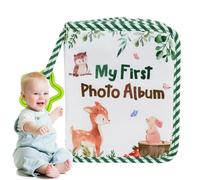 Álbum De Fotos De Bebé | Libro De Fotos Infantil De Tela | Lindo Álbum De Fotos De Jirafa Primer Álbum Familiar Del Bebé | Álbum De Recuerdos Personalizado Del Primer Año Para Recuerdos De