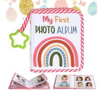 Álbum de fotos de bebé, libro de recuerdos para la infancia - Recuerdo impresión con gancho de estrella para eventos especiales como revelación género sexo