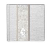 Álbum de fotos de comunión de 31 x 31 cm, con 20 páginas libres y fotos para pegar, álbum de fotos de primera comunión con 20 páginas y papel de seda (cruz, cáliz y espigas de trigo)