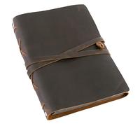 Álbum de Fotos de Cuero - Moonster® Álbum de Fotos Con Cubiertas y Correa de Cuero de Búfalo Genuino - Álbum de Fotos para Pegar y Escribir Hecho a Mano - Álbum Scrapbook Ideal para Bodas