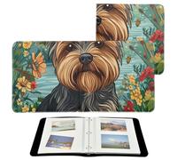 Álbum de fotos de dibujos animados de Yorkshire Terrier para perros, autoadhesivo, 4 x 6