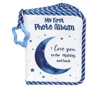 Álbum de fotos de familia bebé - de regalo de tela suave para recién nacido niño recuerdo libro de recuerdos | Capacidad para 17 fotos de 5,5 x 7,1 pulgadas ideal para de