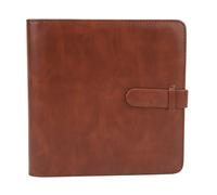 Álbum de fotos de gran capacidad con 288 ranuras para impresiones de cámara instantánea 3x3, cuero PU con cerradura, capacidad para 288 minifotos y tarjetas (Marrón)