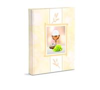 Álbum de Fotos de la Primera Comunión 23x30 cm 60 páginas Blancas en cartón Grueso y Resistente, intercaladas con pergamino