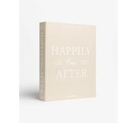 Álbum de fotos de lujo "Happily Ever After", color beige y blanco