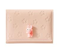 Álbum de fotos de tamaño cartera para mujer, bonita decoración, versátil, práctico, con cremallera, bolsa de mano, carteras deslizantes para mujer (rosa, talla única)