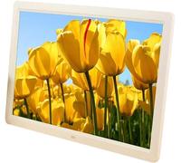 Álbum de Fotos Digital de 17 Pulgadas Máquina de Publicidad HD Admite reproducción de Tarjetas USB/SD/MMC y Fotos 720P/1080P, Archivos de Video LCD con Control Remoto por Infrarrojos,White