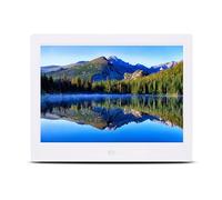 Álbum de Fotos electrónico enchufable de Borde angosto, Disponible en Varios tamaños (de 8 a 15 Pulgadas), Que Reproduce automáticamente Momentos Hermosos (Color : White, Size : 10 Inches)